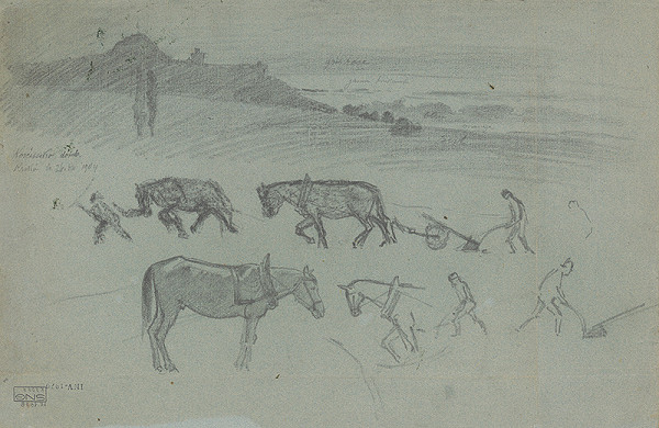 Ferdinand Katona – Study of Ploughing 