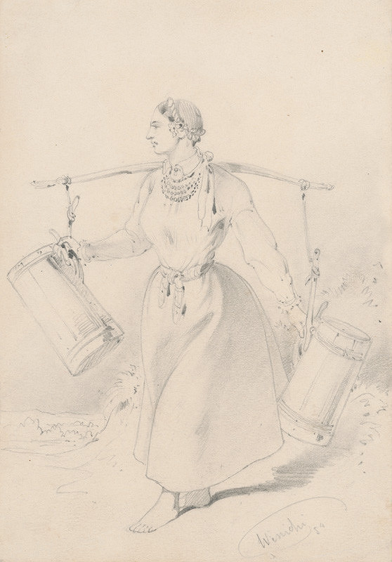 Friedrich Carl von Scheidlin – Žena idúca po vodu 