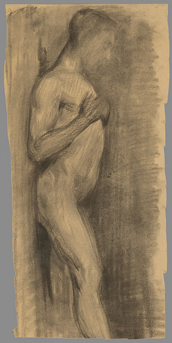 Emil Alexay-Olexák – Štúdia ženy opretej o stenu 