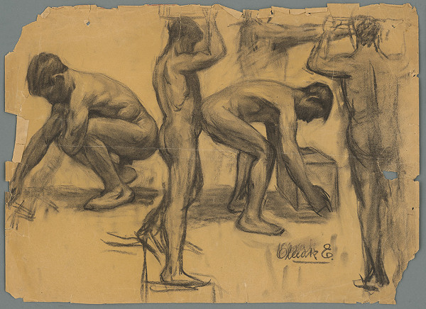 Emil Alexay-Olexák – Pohybová štúdia mužských aktov 