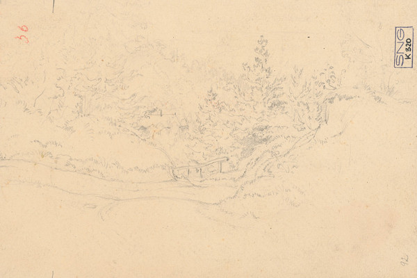 Friedrich Carl von Scheidlin – Štúdia krajiny 