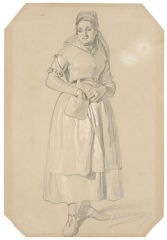 Friedrich Carl von Scheidlin – Stojaca žena 