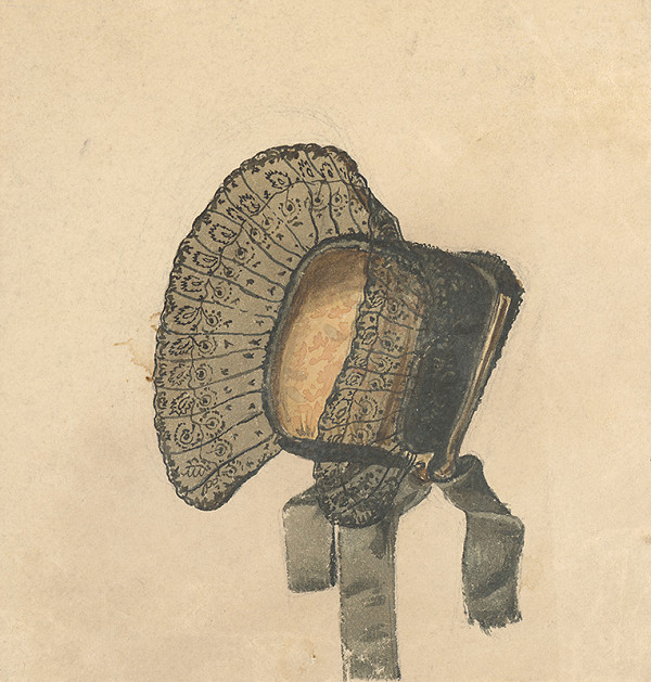 Friedrich Carl von Scheidlin – Study of a Bonnet Decorated by Lace 