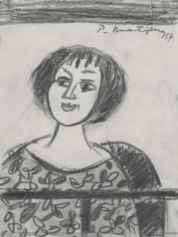 Peter Matejka – Štúdia sediacej ženy 