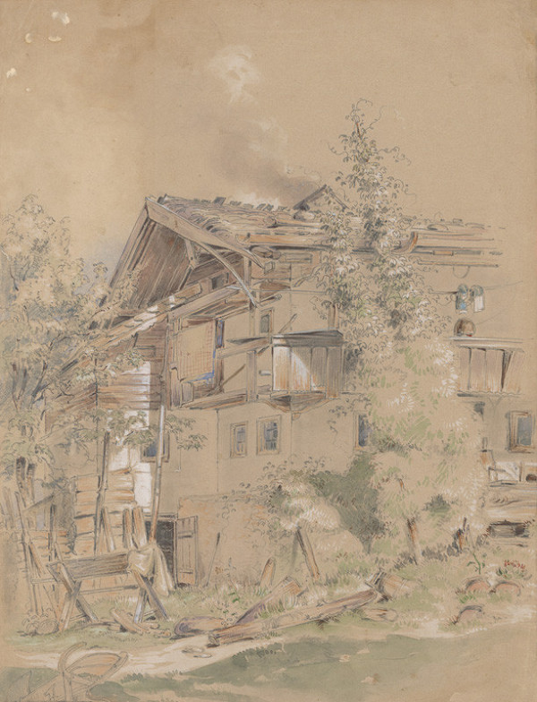 Friedrich Carl von Scheidlin – Picturesque Environment of Village Cottage 