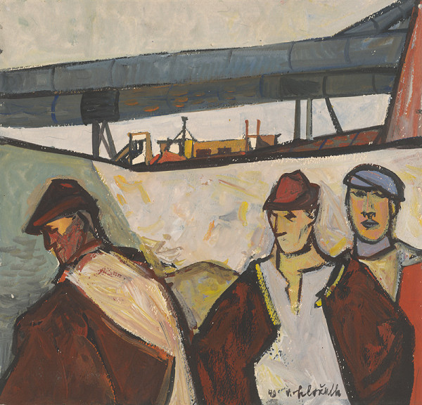 Vincent Hložník – Traja robotníci 