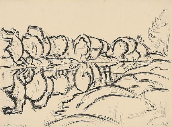 Ernest Zmeták – Krajina z okolia Nových Zámkov 