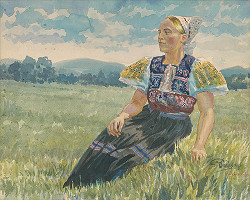 Vilém Preiss – Detvanka vo sviatočnom kroji 