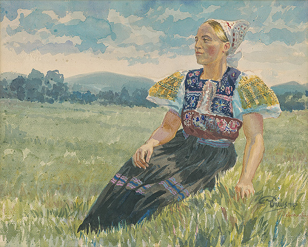 Vilém Preiss – Detvanka vo sviatočnom kroji 