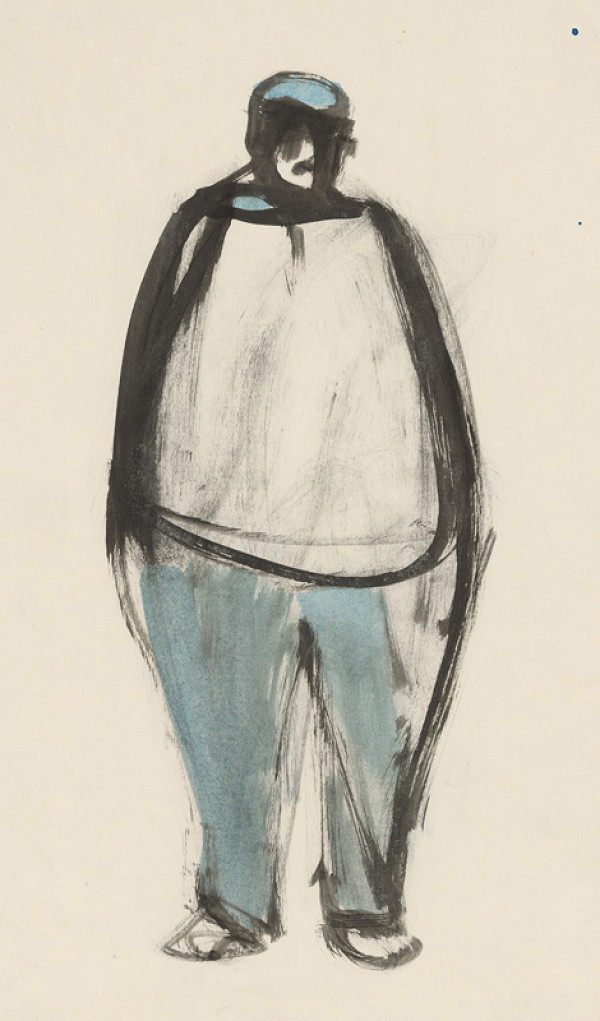 Ernest Špitz – Štúdia stojaceho muža 