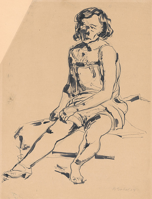 Koloman Sokol – Sediace dievča 