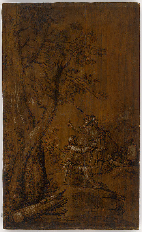 Salvator Rosa – Odpočívajúci bojovníci 