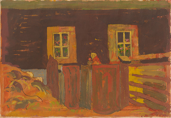 Miloš Alexander Bazovský – Pred chalupou 