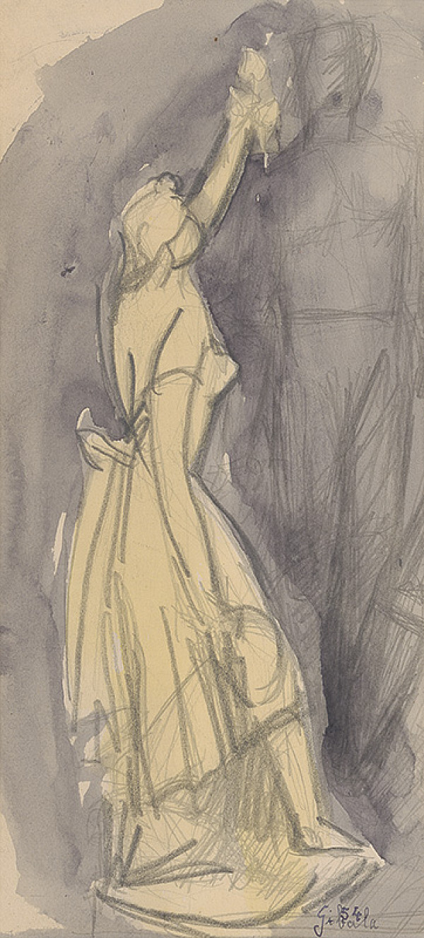 František Gibala – Štúdia ženskej postavy 