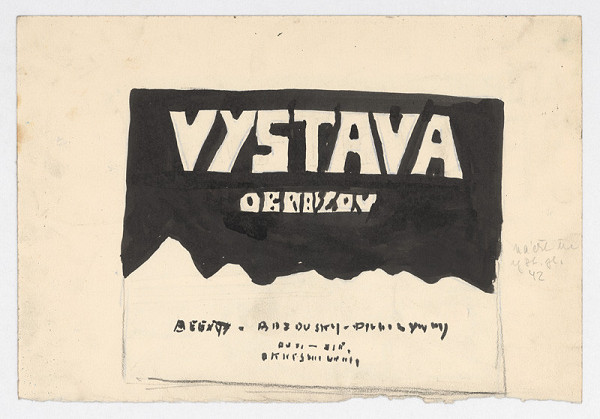 Zolo Palugyay – Náčrt k výstavnému plagátu 