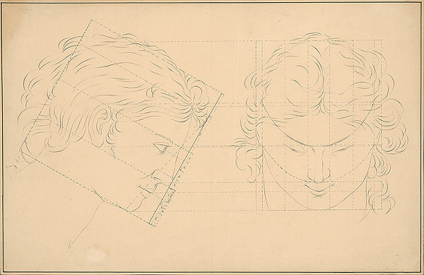 Ladislav Mednyánszky – Geometric Constructions of Profile and Shortcuts of Head 