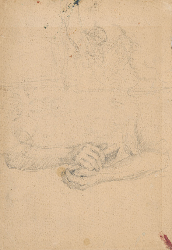 Gustáv Mallý – Girl's Hands with a Prayer Book 