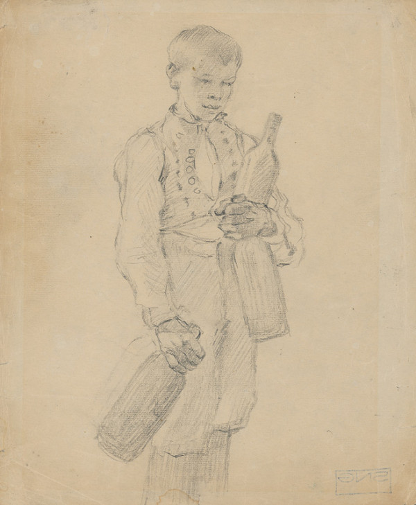 Gustáv Mallý – Chlapec s fľašami 