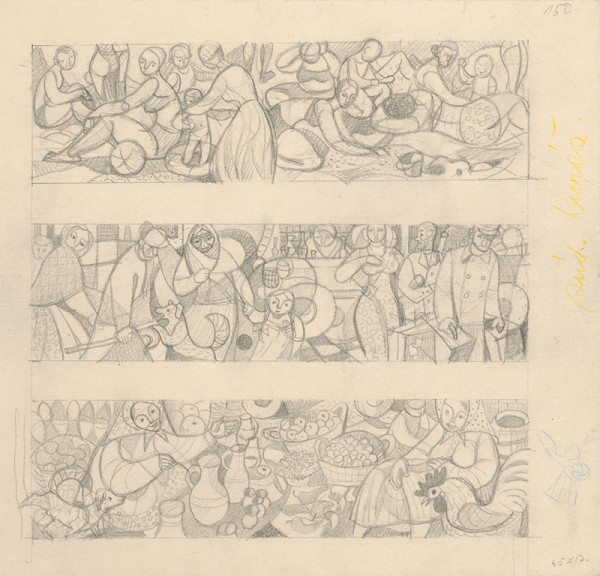 Karol Ondreička – Štúdia pre dekoratívnu kompozíciu 