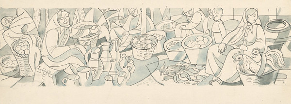 Karol Ondreička – Štúdia pre dekoratívnu kompozíciu II. 