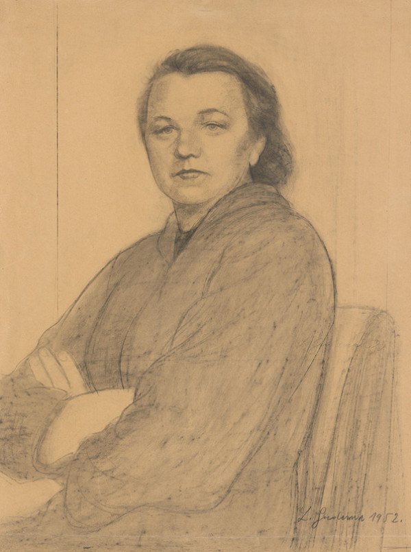 Ladislav Guderna – Portrait of Júlia Kováčiková-Horová 