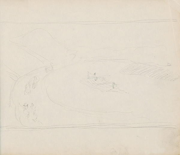 Gustáv Mallý – Skicár so 17. listami - Jazero 