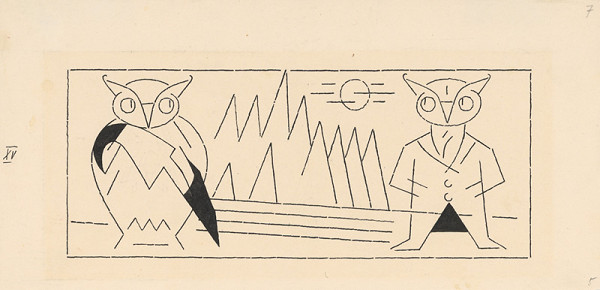 Ľudovít Fulla – Sovy 