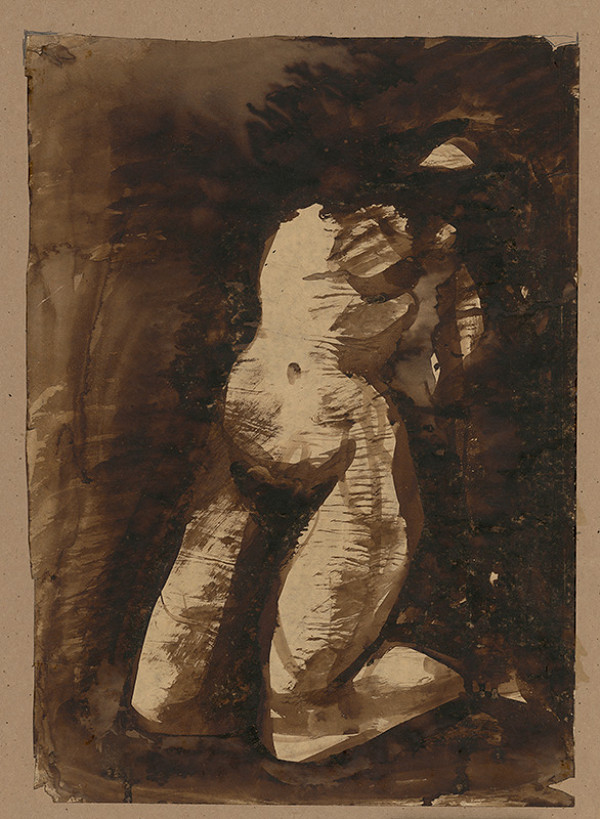 Ján Mudroch – Štúdia kľačiaceho aktu 