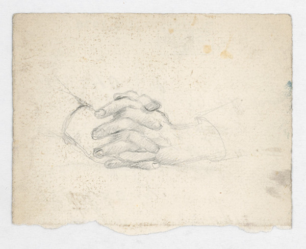 Gustáv Mallý – Study of Clasped Hands 