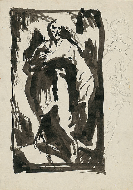 Ján Novák – Sketch of a Standing Man 