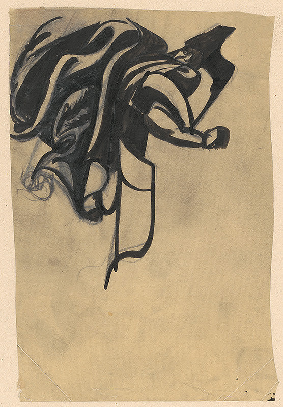 Ján Novák – Štúdia k obálke J.Jánošíka II. 