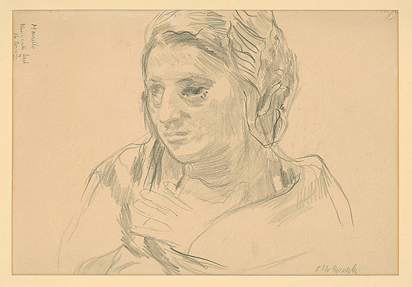 Oskar Kokoschka – Head Study of a Woman 