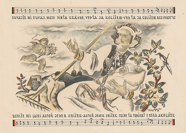 Martin Benka – Búvajže mi, búvaj, moje dieťa... Ilustr.k slov.uspávanke - III. 