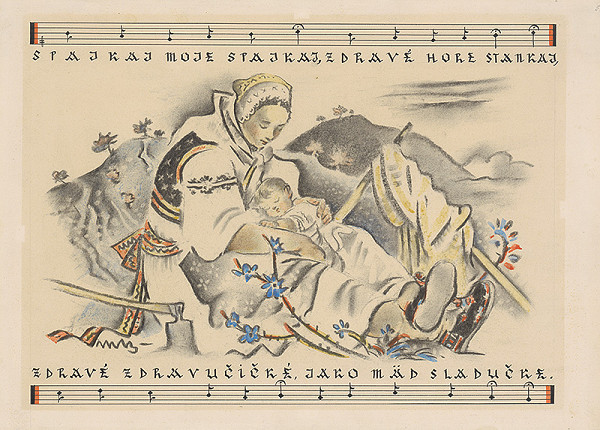 Martin Benka – Spajkaj, moje, spajkaj... Ilustrácia k slov.uspávanke - V. 