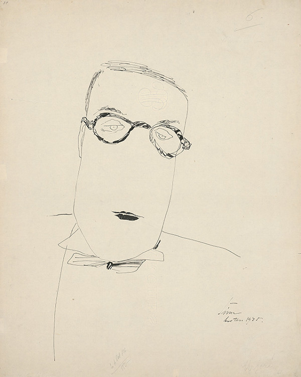 Josef Šíma – Muž s motýlikom Jean Giraudoux 