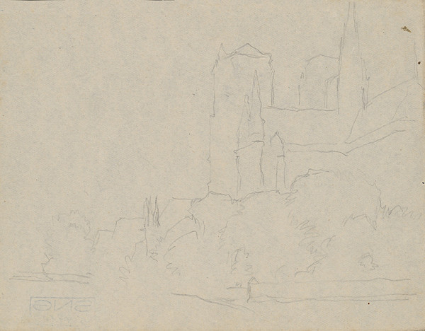 Július Koreszka – Study of a Temple 