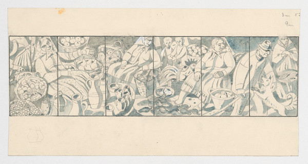 Karol Ondreička – Návrh na monumentálnu výzdobu I. 