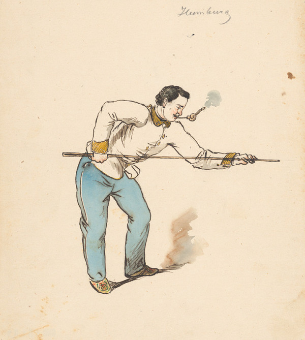 Friedrich Carl von Scheidlin – Pri hre biliard 