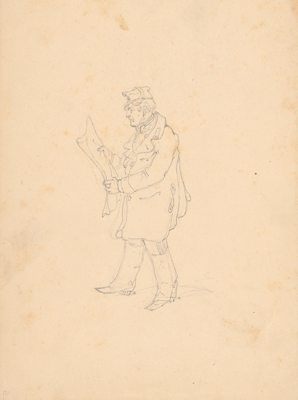 Friedrich Carl von Scheidlin – Soldier with a Newspaper 