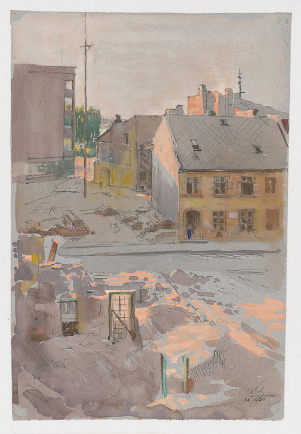 Maximilián Schurmann – Motív zo starej Bratislavy 