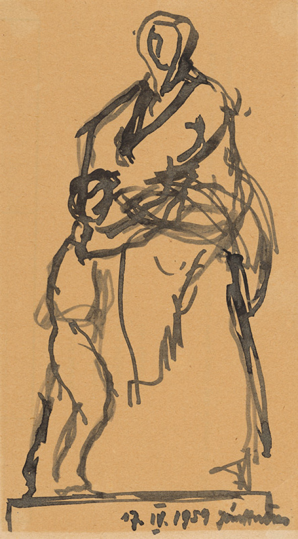 Ján Hučko – Matka s dieťaťom I. 