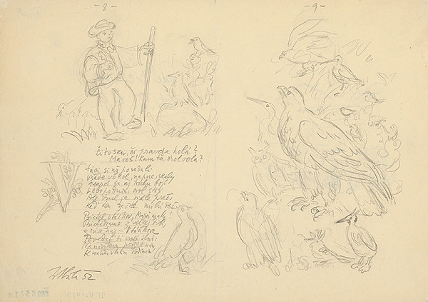 Jan Hála – IV. Štúdia k ilustráciám Maroško vo Vtáčikove 