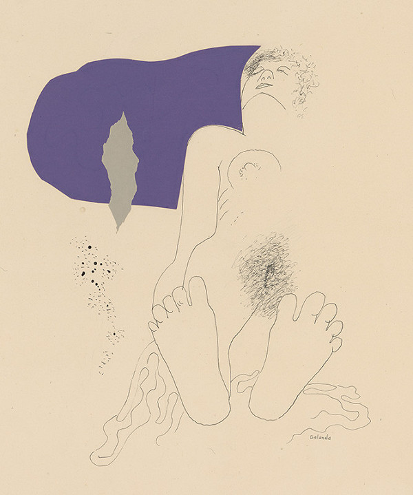 Mikuláš Galanda – Ležiaci akt 