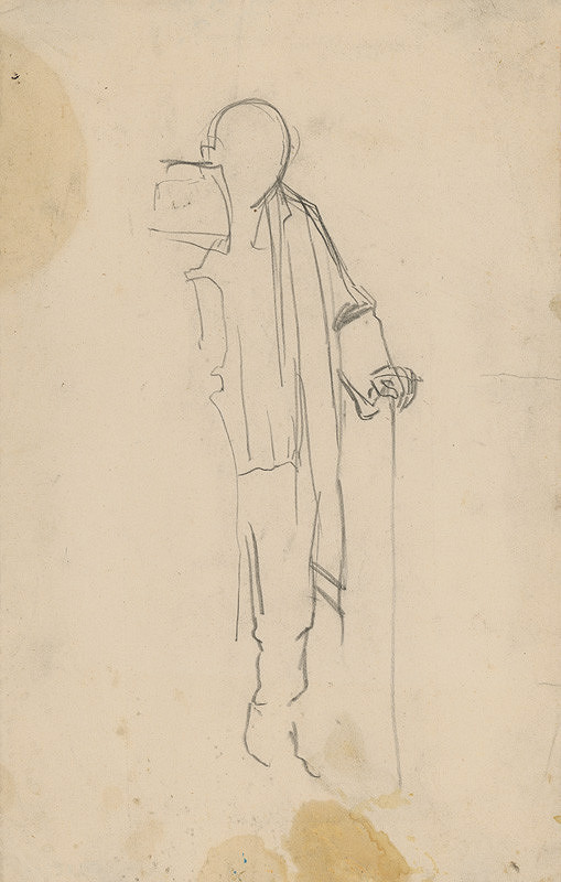 Ladislav Mednyánszky – Nad hrobom IV. 