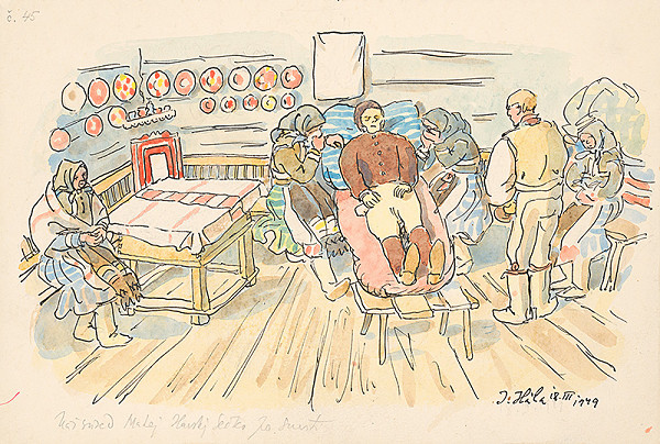 Jan Hála – Sused Matej Sečko-Ilavský po smrti 