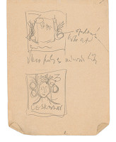 Eugen Nevan – Skicár II - 49 listov - Známky 