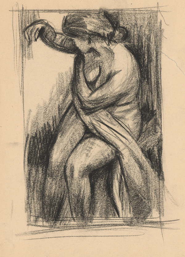 Ernest Špitz – Žena s drapériou 