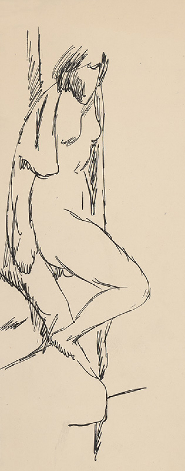 Eugen Nevan – Žena s drapériou 