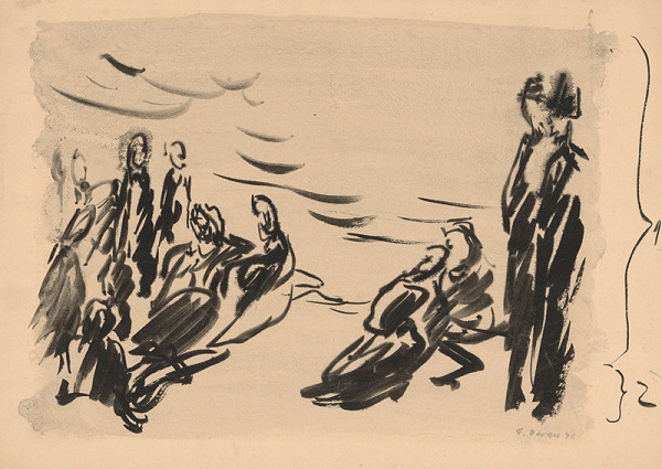 Eugen Nevan – Štúdia k Lidiciam I. 