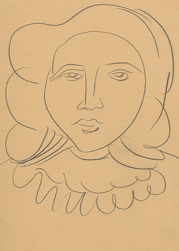 Eugen Nevan – Head of a Young Woman 